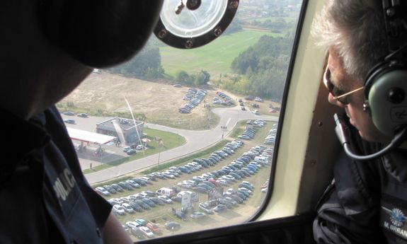 Radomskie niebo i ulice pod czujnym okiem policyjnego Sokoła