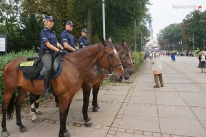 Policjanci zabezpieczali uroczystości na Jasnej Górze