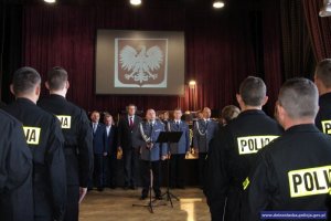 Ślubowanie nowo przyjętych policjantów