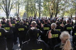 Uroczyste ślubowanie nowo przyjętych policjantów