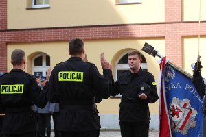 Uroczyste ślubowanie nowo przyjętych policjantów