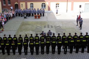 Uroczyste ślubowanie nowo przyjętych policjantów