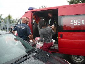 Policjanci z bydgoskich Wyżyn na rzecz poszkodowanych z gminy Sośno