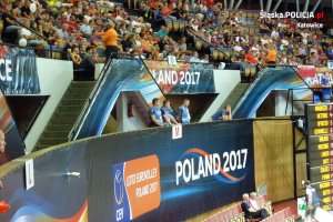 Katowiccy policjanci zabezpieczali imprezę Lotto Eurovolley Poland 2017