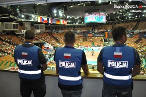 Katowiccy policjanci zabezpieczali imprezę Lotto Eurovolley Poland 2017