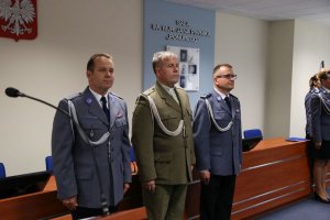 Ślubowanie nowo przyjętych policjantów