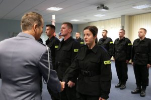 Ślubowanie nowo przyjętych policjantów