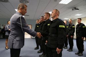 Ślubowanie nowo przyjętych policjantów