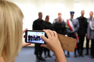 Ślubowanie nowo przyjętych policjantów