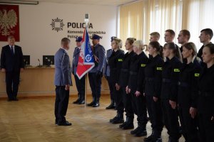 Ślubowanie nowo przyjętych policjantów