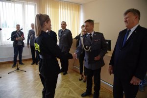 Ślubowanie nowo przyjętych policjantów