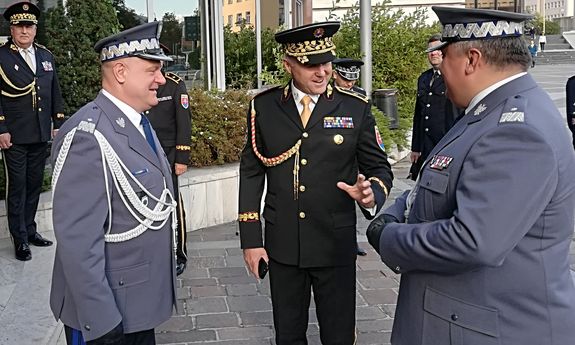 Polska delegacja na uroczystościach z okazji Święta Policji Słowacji