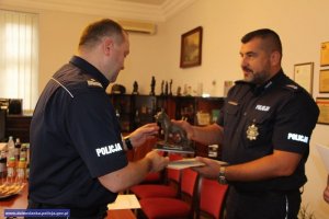 Spotkanie komendantów wojewódzkich ze zwycięzcami w Ogólnopolskim Finale XVII Kynologicznych Mistrzostw Policji