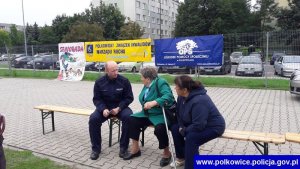 Działania prewencyjne polkowickich policjantów podczas projektu „Seniorada”