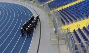 Ćwiczenia policji na Stadionie Śląskim