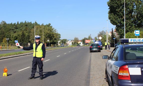 Policjant podczas ćwiczeń