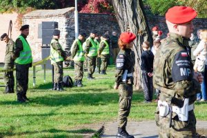 Uroczystość powitania amerykańskich żołnierzy