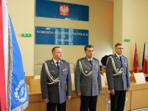 uroczystość powołania na stanowisko Komendanta Wojewódzkiego Policji w Poznaniu