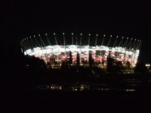 Fotorelacja z zabezpieczenia przejazdu kibiców podczas wczorajszego meczu Polska - Czarnogóra na Stadionie Narodowym w Warszawie