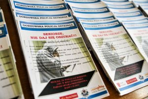 Briefing gorzowskiej Policji - Seniorze, nie daj się oszukać!!!