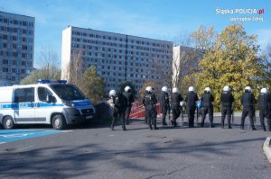 Policyjne zabezpieczenie meczu w Jastrzębiu-Zdroju