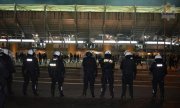 Policjanci zabezpieczali mecz piłki nożnej Lechia Gdańsk - Arka Gdynia