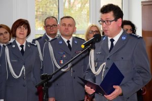 Ślubowanie nowo przyjętych policjantów