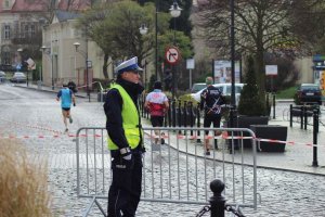 Policjanci zabezpieczali VI Bieg Niepodległości w Żaganiu