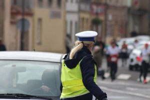 Policjanci zabezpieczali VI Bieg Niepodległości w Żaganiu