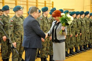 Ślubowanie klasy mundurowej w Zespole Szkół nr 2 w Grajewie