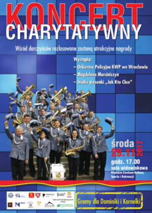 Koncert charytatywny „Gramy dla Dominiki i Kornelki” - plakat