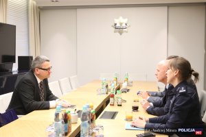 Spotkanie Komendanta Głównego Policji z J.E. Ambasadorem Rzeczypospolitej Polskiej w Arabii Saudyjskiej i Omanie