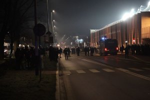 Małopolscy policjanci zabezpieczali mecz derbowy pomiędzy Cracovią a Wisłą