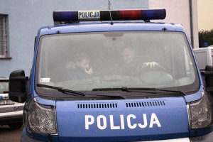 wizyta Tymonka u policjantów