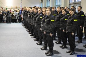 Ślubowanie nowo przyjętych policjantów