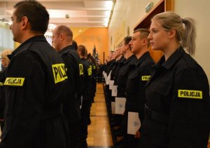 Ślubowanie nowo przyjętych policjantów