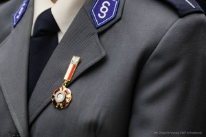 uroczystość odznaczenia policjantów za odnalezienie arcydzieła Maksymiliana Gierymskiego