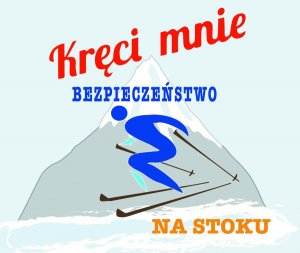 Logo akcji &quot;Kręci mnie bezpieczeństwo na stoku&quot;