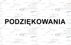 napis: Podziękowania