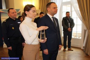 Uroczyste podsumowanie plebiscytu na Najpopularniejszego Dzielnicowego województwa dolnośląskiego