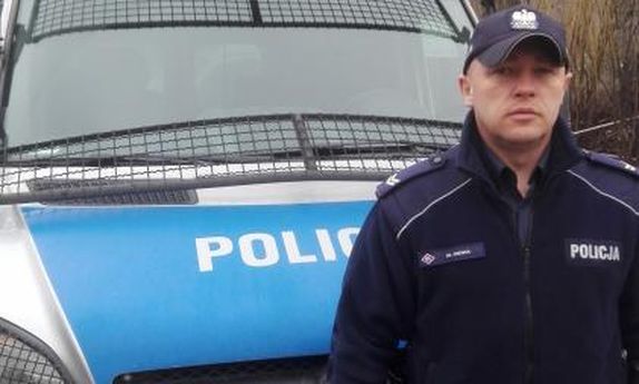 funkcjonariusz Oddziału Prewencji Policji w Krakowie