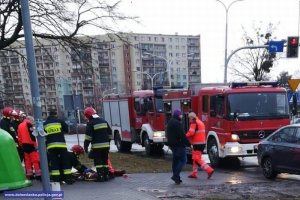 służby ratownicze na miejscu pożaru