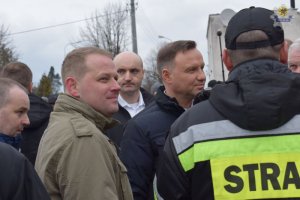 Policjanci zabezpieczali wizytę Prezydenta RP