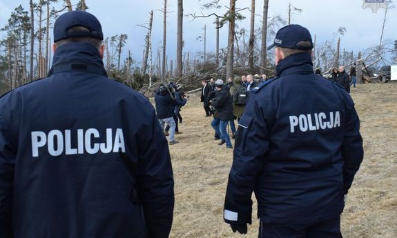 Policjanci zabezpieczali wizytę Prezydenta RP