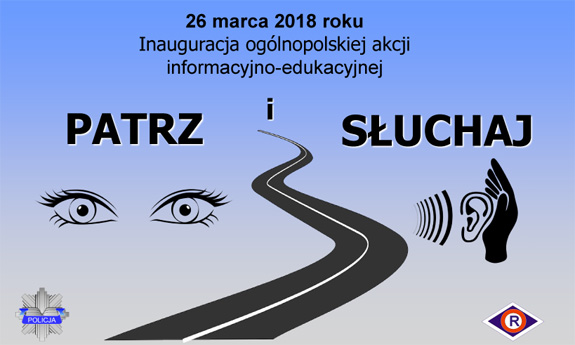 Plakat informacyjny akcji „PATRZ I SŁUCHAJ!”