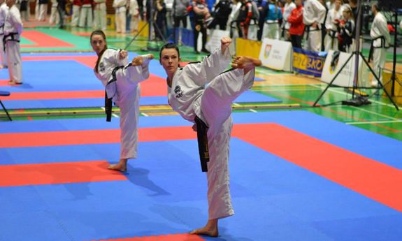 policjantka tomaszowskiej komendy st.sierż. Marta Mysur podczas Grand Prix Polski w Taekwon-do