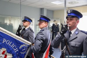 Ślubowanie nowo przyjętych policjantów