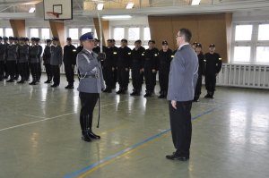 Ślubowanie nowo przyjętych policjantów