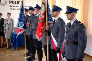 ślubowanie nowo przyjętych policjantów