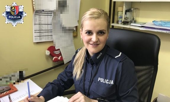 Policjantka, która pomogła mężczyźnie